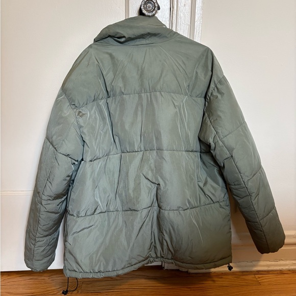 PacSun Olive Puffer Jacket - Picture 2 of 3